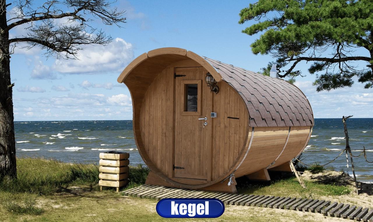 Gartensauna Hobbit aus skandinavischer Fichte