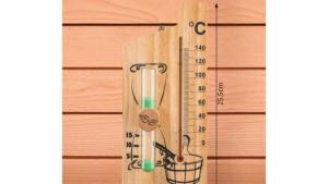 Thermometer und Stundenglas 2V1