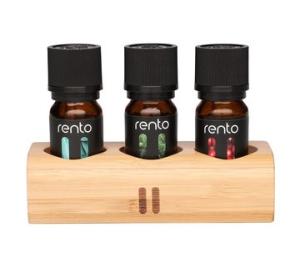 Satz Saunaessenzen mit Wandhalter - Rento - 3x10 ml