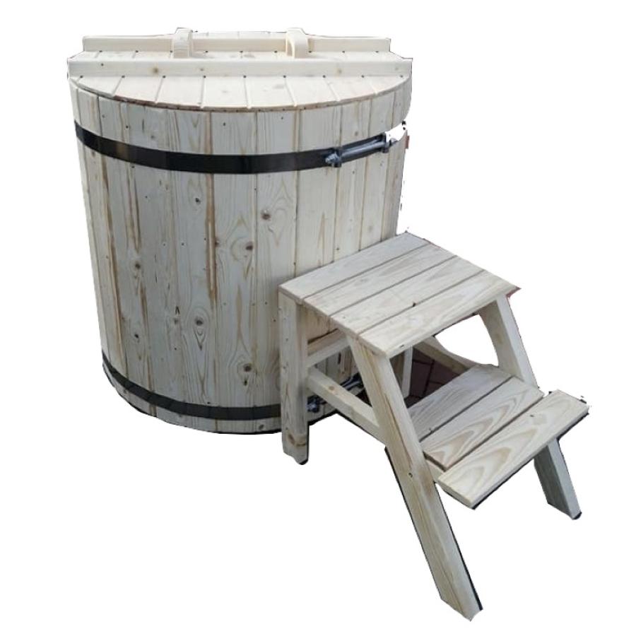 Ganzholz-Kühlwanne - es muss immer mit Wasser gefüllt sein