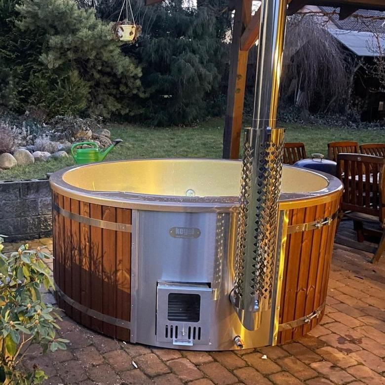 Hot Tub Royal Exclusive integral - integrierter Holzofen